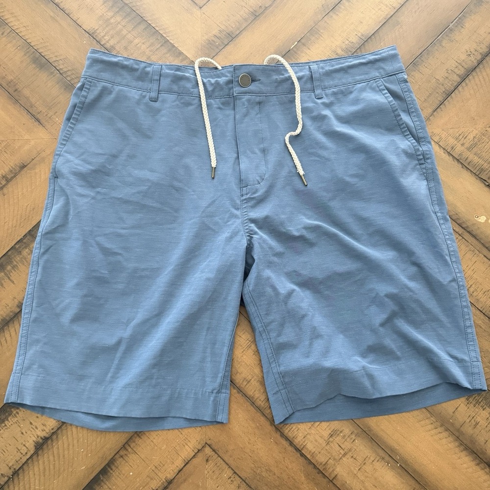 Set Of 2 Faherty Men's All Day Shorts Size 35 Blue / Green